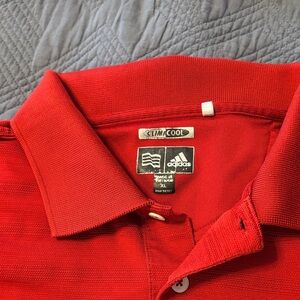 Adidas Vibrant Red Men's Polo